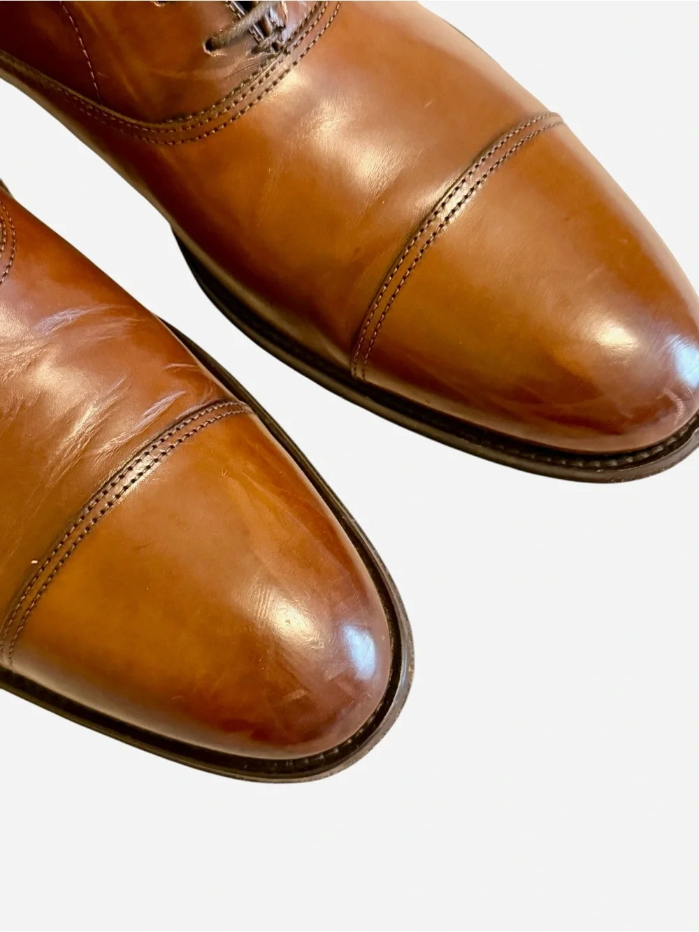 To Boot New York Adam Derrick 12981 Brown Cap Toe Oxford Dress Shoes 11.5 Italy